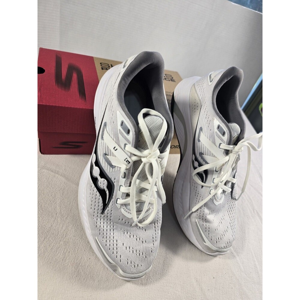 Saucony Guide 16 Mens Running Shoes White Silver S20810-11 Size 9 - Picture 3 of 16